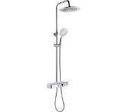 Linie Venus 240 colonne de douche de pluie tablette mitigeur thermostatique chrome brillant