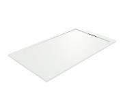 Balmani Andes receveur de douche 150 x 90 cm Solid Surface blanc mat texture ardoise