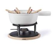 Livoo Ensemble à fondue traditionnel 2,6 L Blanc