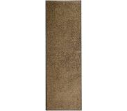 vidaXL Paillasson lavable Marron 60x180 cm