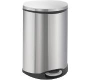 EKO Shell Poubelle de recyclage 22 + 22 Litres Mat Inox