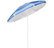 Huismerk Parasol de plage 200 cm Bleu à rayures