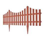 vidaXL Bordures de pelouse 17 pcs 10 m Marron