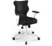 Entelo Chaise de bureau ergonomique Perto White Vero 01 Noir