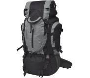 vidaXL Sac à dos de randonnée XXL 75 L Noir et gris