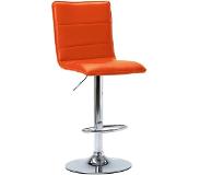 vidaXL Chaise de bar Orange Similicuir