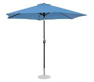 Uniprodo Parasol de terrasse – Bleu – Hexagonal – Ø 300 cm – Inclinable