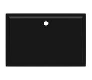 vidaXL Receveur de douche rectangulaire ABS Noir 80x120 cm
