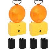 vidaXL Lampes de chantier 2 pcs avec piles 18x8x37 cm