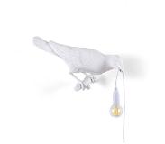 Seletti Bird Lamp Looking Right Applique d'extérieur Blanc - Seletti