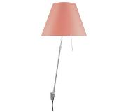 Luce Plan Costanza Applique Murale avec Variateur Aluminium/ Pêche - Luceplan