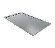 Balmani Indus receveur de douche 160 x 90 cm marbre composite gris foncé texture ardoise
