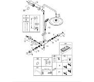 GROHE Euphoria System 310 colonne de douche de pluie mitigeur CoolTouch thermostatique chrome brillant