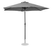 Uniprodo Grand parasol - Gris foncé - Hexagonal - Ø 300 cm - Inclinable