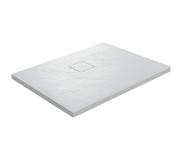 Linie Rumba receveur de douche 100 x 80 cm acrylique blanc mat texture ardoise