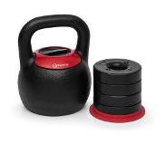 Klarfit Adjustabell kettlebell réglable poids :8/10/12/14/16 kg noir/rouge