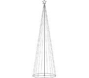 vidaXL Sapin de Noël cône 752 LED blanc chaud 160x500 cm
