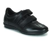 Geox Chaussures plates en Noir Cuir 42
