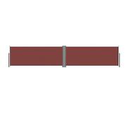vidaXL Auvent latéral rétractable Marron 117x600 cm