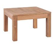 vidaXL Table basse Bois de teck et finition naturelle 60 x 60 x 40 cm