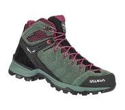 Salewa - Chaussures randonnée femme - Ws Alp Mate Mid Wp Duck Green/Rhododendon pour Femme, en Cuir - Vert