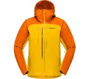 Norrøna - Vestes ski - Lyngen Gore-Tex Jacket M Orange Popsicle/Lemon Chrome pour Homme, en Nylon - Jaune