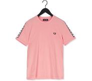 Fred perry T-shirt Taped Ringer T-shirt Rose Homme | Pointure M