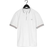 Fred perry Polo Zip Neck Polo Shirt Blanc Homme | Pointure XS