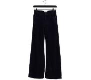 Fabienne Chapot Pantalon Large Eva Cord Wide Leg Trousers Bleu foncé Femme | Pointure 31/34