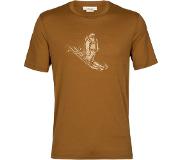 Icebreaker - Vêtements randonnée et alpinisme - M Tech Lite II SS Tee Skiing Yeti Clove pour Homme, en Laine - Marron