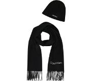 Calvin Klein Set cadeau avec bonnet et écharpe en laine mélangée 2 pièces