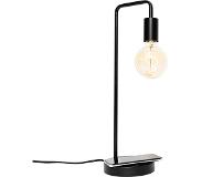 QAZQA Lampe de table noire moderne avec recharge sans fil - Facil