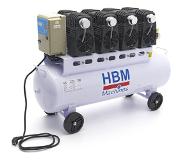 HBM Compresseur professionnel à faible bruit de 120 litres de HBM - Modèle 2