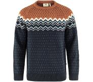 Fjällräven Pull Fjallraven Men Ovik Knit Sweater Dark Navy-Terracotta Brown-XL