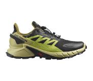 Salomon - Chaussures de trail - Supercross 4 Gtx Black/Leek Green/Acid Lime pour Homme - Vert