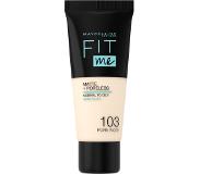 Maybelline FIT ME FDT MATTE.TB.NU 103 Pure Ivo 30 ml Tube Liquide Pure Ivory