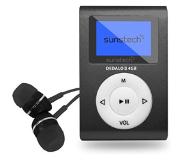 Sunstech MP3 4GB 1.1" Radio USB Headphones Black Lecteur MP3 4 Go Noir
