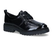 Tamaris Chaussures à lacets en Noir Verni 38