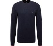 Tommy Hilfiger Pull Exaggerated Structure Crew Neck Bleu foncé Homme | Pointure L