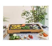 Livoo Gril en bambou 58x30x6 cm 2200 W Bois