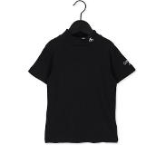Calvin Klein Jeans T-shirt Mock Neck Rib Top Noir Fille | Pointure 128