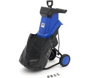 HBM Broyeur électrique 2500W - Broyeur de jardin / broyeur à bois pour branches de 40 mm et 2 inclus Lames