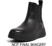 FitFlop Bottes FitFlop Women F-Mode Leather Flatform Chelsea Boots All Black-Taille 36