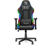 Ranqer Halo en tissu - Chaise gaming / Chaise gamer en tissu LED / RGB - Gris