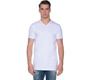 Slater T-shirts Basique Lot de 2 Col-V Extra Long Blanc taille 4XL