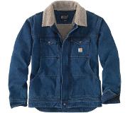 Carhartt Denim-Sherpa, veste en jean ,Bleu (H87) ,L