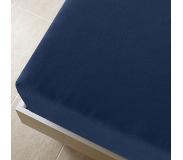 vidaXL Drap-housse Jersey Bleu marine 100x200 cm Coton
