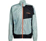 Adidas - Vêtements Trail / Running - Trail Wind Jacket M Linen Green pour Homme - Gris