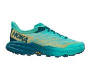 Hoka One One - Chaussures de trail - Speedgoat 5 W Deep Teal / Water Garden pour Femme - Bleu