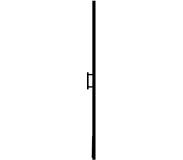 vidaXL Porte de douche Verre trempé 91x195 cm Noir